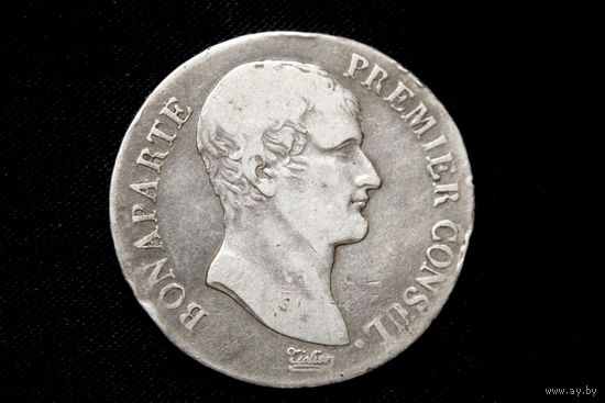 5 франков 1803 г. Тулуза (Франция), Наполеон Бонапарт. Кабинетная патина, пореже!