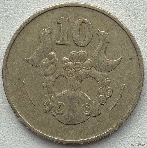 Кипр 10 центов 1983 г. Цена за 1 шт.