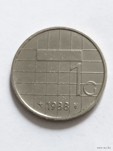 Нидерланды 1 гульден 1988