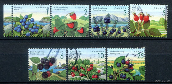 Канада - 1992г. - ягоды - 7 марок - полная серия, гашёные [Mi 1307-1313]. #3-WB-96-B-2