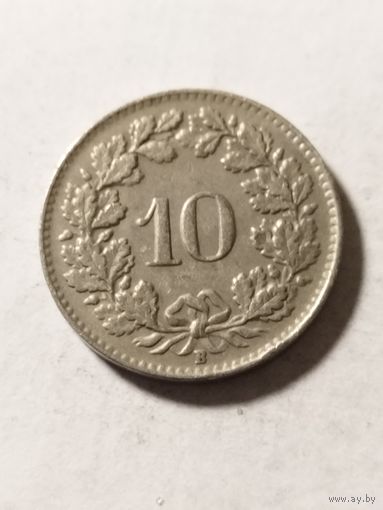 Швейцария 10 раппен 1949