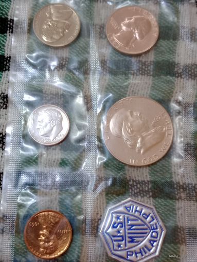 США годовой набор 1963 unc