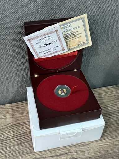Монета Огинский ЗОЛОТО 900пр. С РУБЛЯ!! БЕЗ МЦ!!!Первая тюнингованная монета РБ