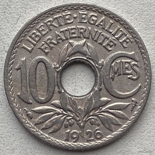 Франция 10 сантимов 1926 г.