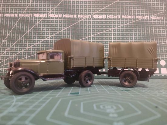 Масштабная модель Газ АА с прицепом масштаб 1/43