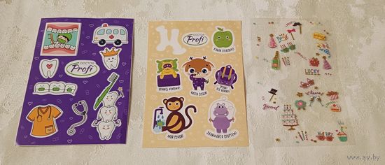 Наклейки детские лот