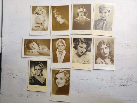 Актеры прошлого. Одним лотом. Изд. ROSS. 1930-е.