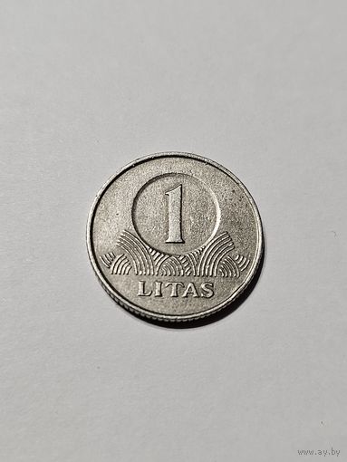 Монета ,,1 лит'' Литва 2001 г.