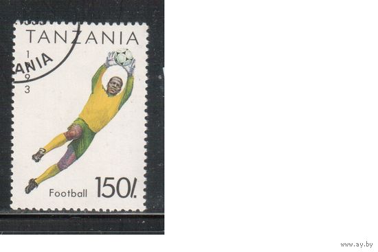 Танзания-1993,(Мих.1471)  гаш.  , Спорт, Футбол,