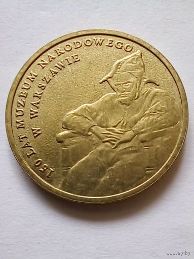 Польша.2 злотых 2012 г.150 лет национальному музею в Варшаве.