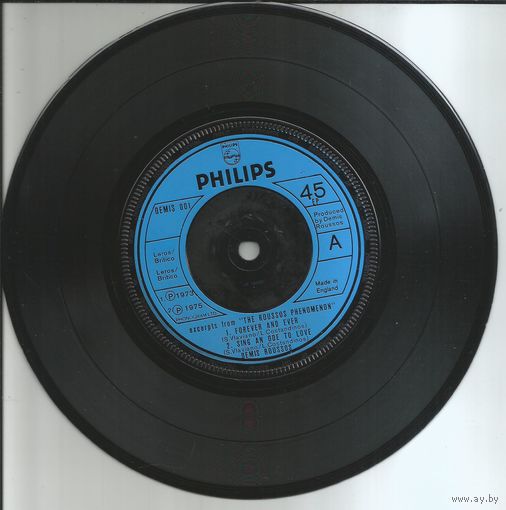 DEMIS ROUSSOS - Excerpts From "The Roussos Phenomenon" (ENGLAND 7" СИНГЛ)