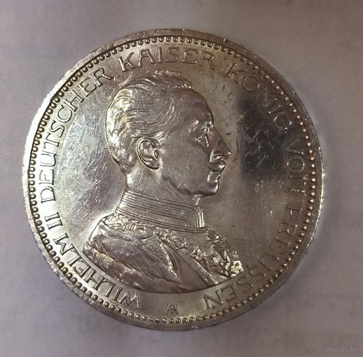 5 марок 1913 Пруссия мундир с рубля