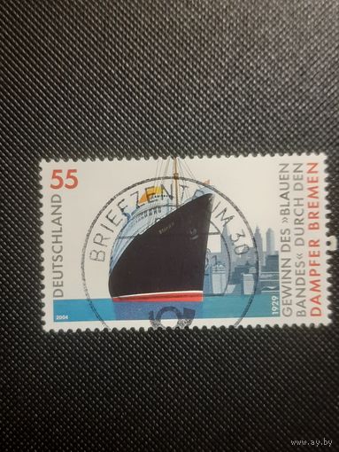 Германия. Пароход "Бремен". 2004г. гашеная