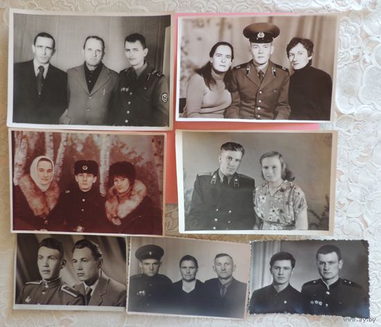 Фото "Солдаты с родными", 7 шт.