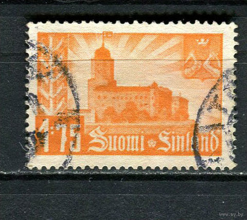 Финляндия - 1941 - Выборгский замок 1,75М - [Mi.239] - 1 марка. Гашеная.  (Лот 18JN)-T4P1