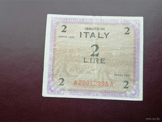 Италия  2 лиры 1943