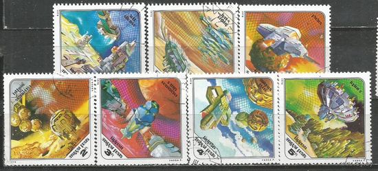 Венгрия. Авиа. Исследование космоса. 1978г. Mi#3265-71. Серия.