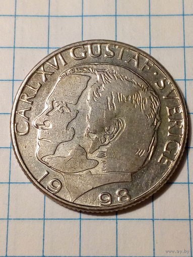 1 крона Швеция 1998 год