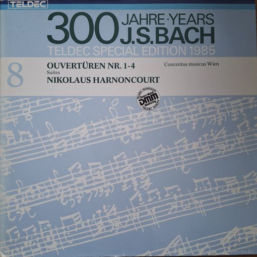 J. S. Bach, Concentus Musicus Wien, Nikolaus Harnoncourt – Ouverturen Nr. 1-4 (Suites) (2LP)