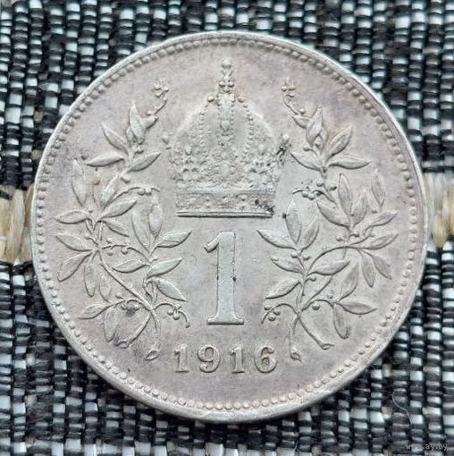 Австрия 1 крона 1916 год. Серебро. Предложи свою цену или обмен! S40