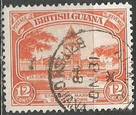 Британская Гвиана. Джорджтаун. Дом Правительства. 1934г. Mi#161.