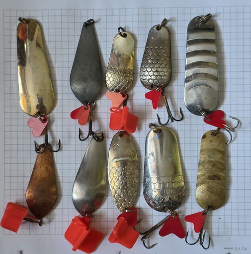 Блесна 10шт одним лотом все что на фото