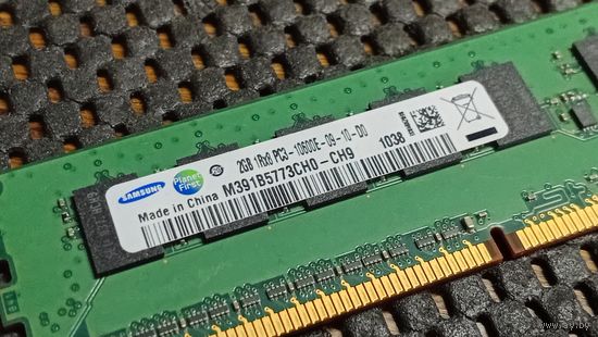 Память оперативная UDIMM ECC DDR3 Samsung M391B577DCH0-CH9,  2GB, 1Rx8, PC3-10600E-09-10-D0