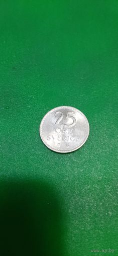 Швеция 25 эре 1965