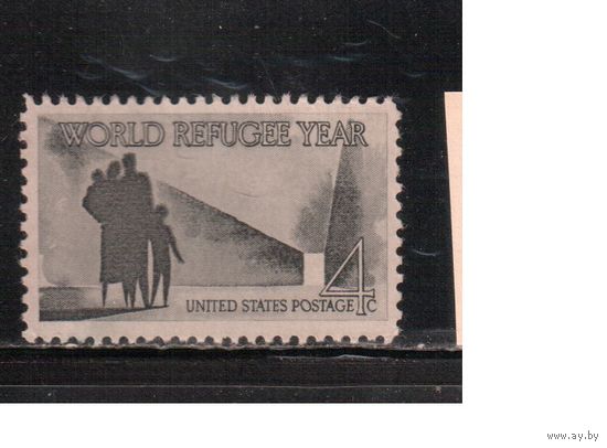 США-1960, (Мих.776) , * (без клея) ,Год беженцев (одиночка)