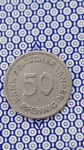 Германия 50 пфеннигов 1949 F