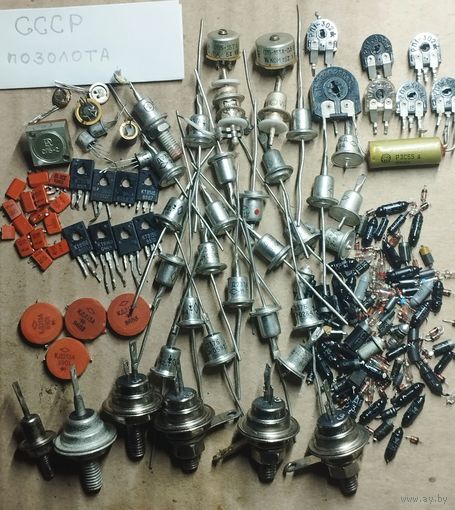 Сборка радиодеталей с рубля.