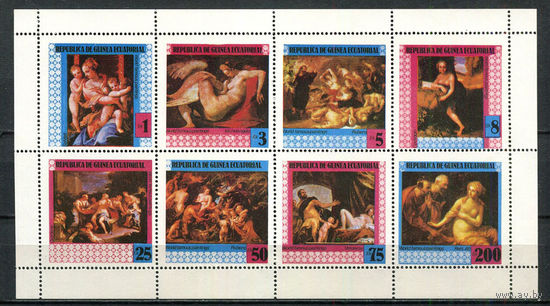 Экваториальная Гвинея - 1978 - Искусство - сцепка - 8 марок. MNH.  (Лот 56JB)-TG3P58
