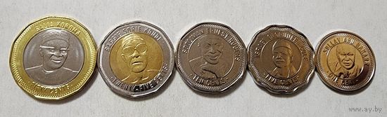 Сьерра Леоне 2022 набор 5 ШТ 1, 5, 10, 25, 50 центов  Музыкальные инструменты UNC