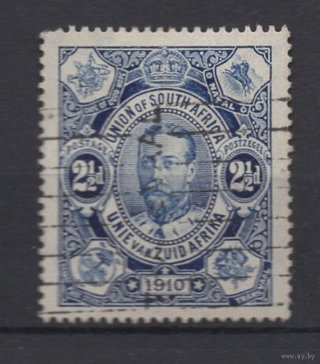 1910 Южная Африка ** Георг V, серия 1 марка (SG 1), прошла почту