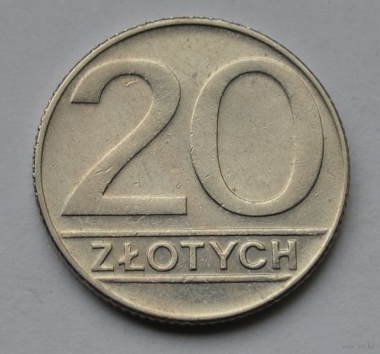 Польша, 20 злотых 1990 г.