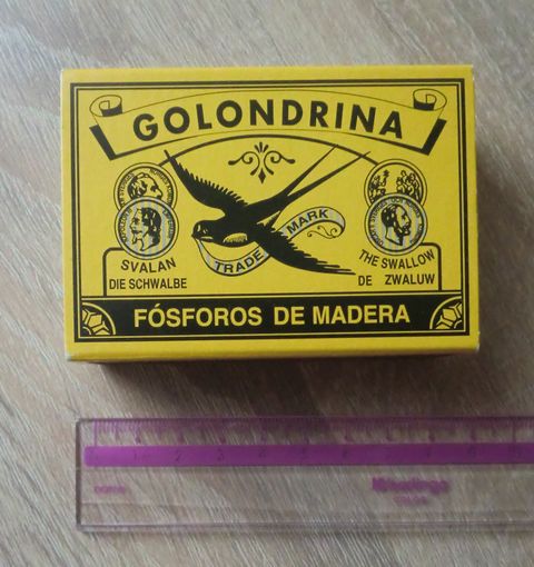 Большой спичечный коробок со спичками (новый), Испания