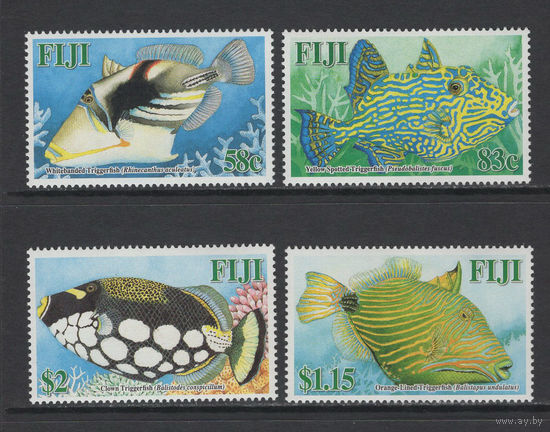 Фиджи 2005** Морская Фауна Рыбы #1105-1108