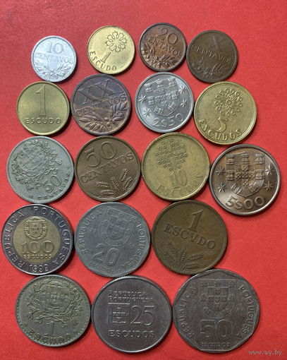 Португалия 18 разных монет