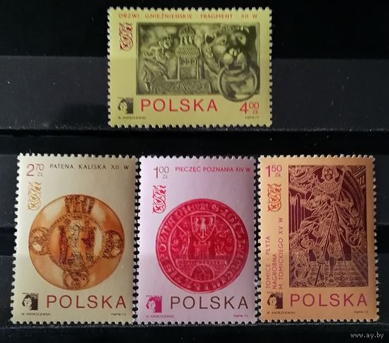 Польша 1973 филателистическая выставка Надгробная плита М. Томицкого
