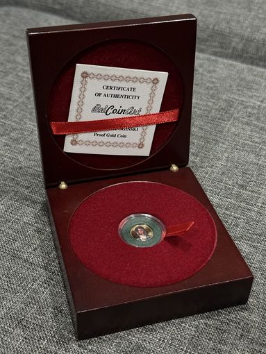 Монета 10 рублей Огинский Тюнинг С РУБЛЯ БЕЗ МЦ!!! Номер 15/300 ЗОЛОТО 900пр