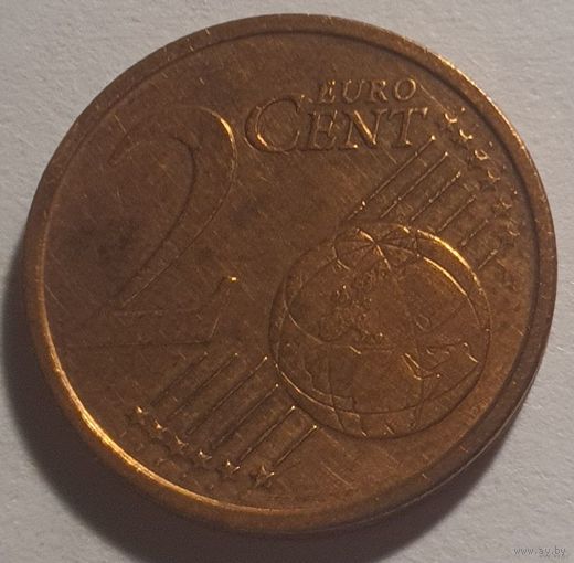 Монеты. Европа. Италия 2 евро цента 2002 г.