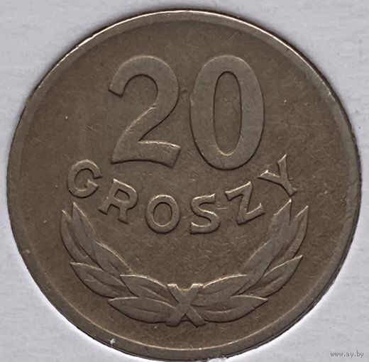 Польша 20 грошей 1949 г. Медно-никель. В холдере