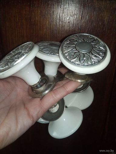 Ручки дверные СССР фарфор фаянс керамика ретро винтаж фарфоровые