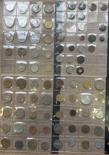 Сборный лот монет 80шт с 1 Рубля