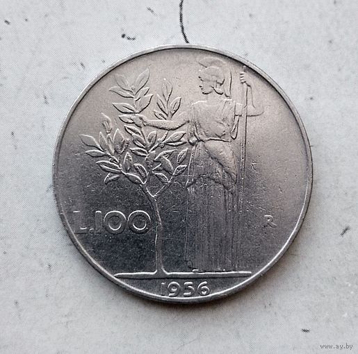 100 лир 1956 года Италия. Итальянская Республика.