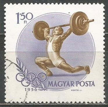 Венгрия. Олимпиада Мельбурн'56. 1956г. Mi#1477.