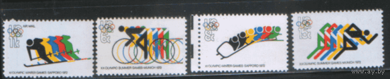 США. М. 1074/77. 1972. Олимпийские игры в Мюнхене. чиСт.