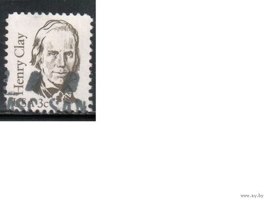 США-1983, (Мих.1643) , гаш. , Стандарт, Личности, Политик(одиночка),