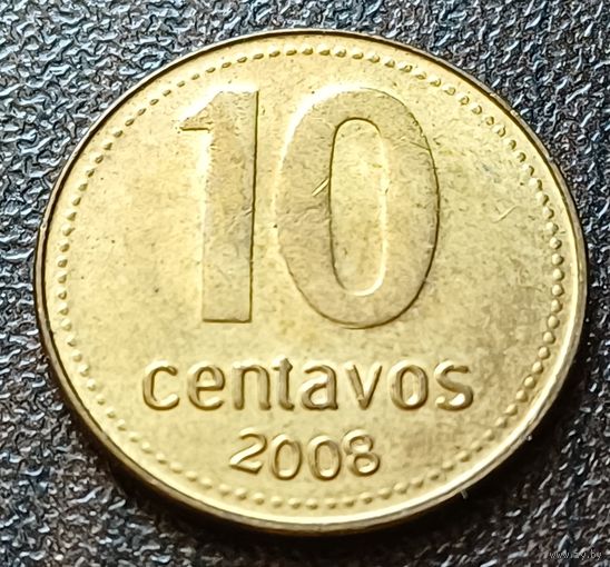 Аргентина 10 сентаво, 2008    ( 1-3-1 )