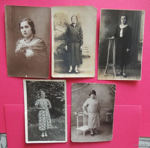 Фото "Дамские портреты", Зап. Бел., 1920-1930-е гг.
